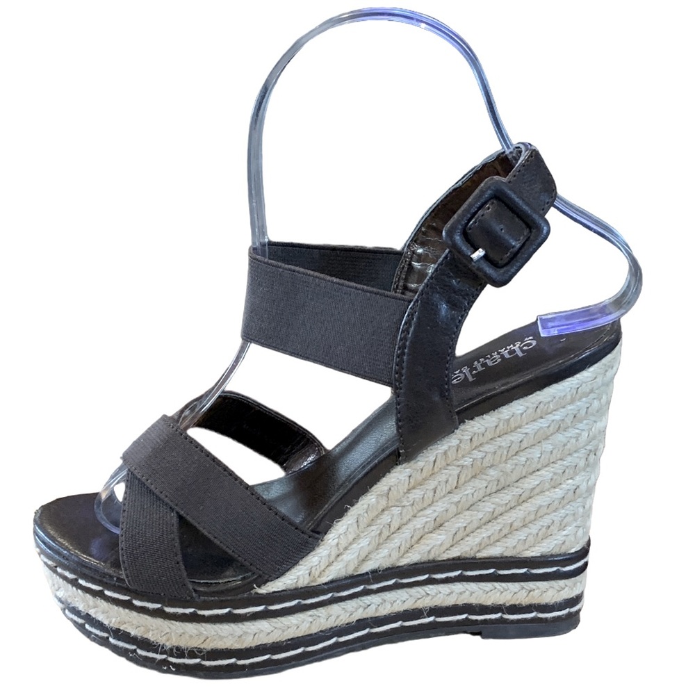 Charles David espadrilles shoes brown with tan Jude size 6.5